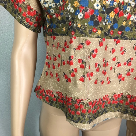 Vintage Floral Retro Blouse - Picture 3 of 9